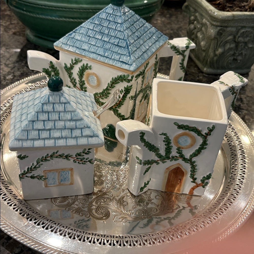 Swid Powell Cypress Tea-set with Tray